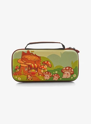 Frog & Mushroom Creature Nintendo Switch Carrying Case by Rihnlin