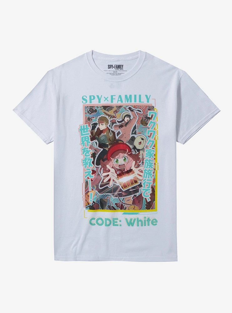 Spy X Family Code: White Movie Poster Slogan T-Shirt