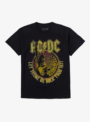 AC/DC Let There Be Rock 1977 Tour Boyfriend Fit Girls T-Shirt
