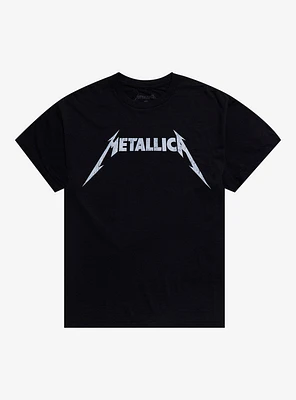 Metallica Logo Boyfriend Fit Girls T-Shirt