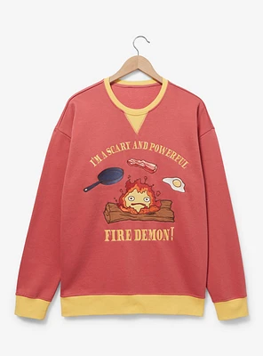 Studio Ghibli Howl's Moving Castle Calcifer Crewneck — BoxLunch Exclusive