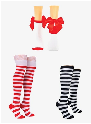 Accented 3-Pair Socks Bundle