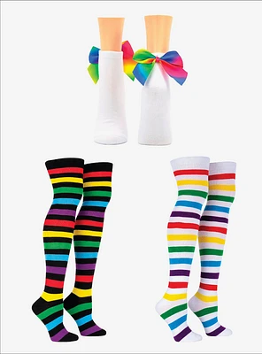 Rainbow 3-Pair Socks Bundle