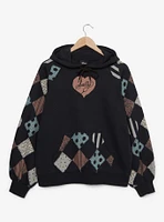 Disney The Nightmare Before Christmas Sally Patterned Color Block Hoodie - BoxLunch Exclusive