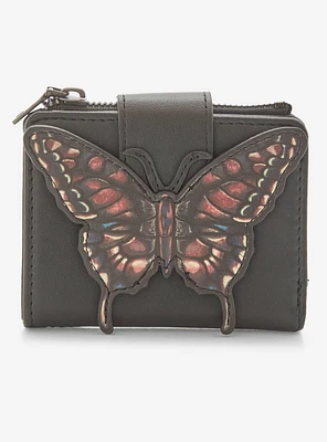 Dark Butterfly Mini Flap Wallet