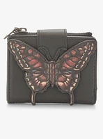 Dark Butterfly Mini Flap Wallet