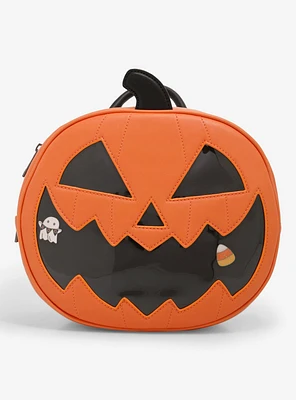 Pumpkin Figural Pin Collector Backpack