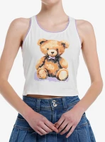 Sweet Society Teddy Bear Lavender Lace Girls Tank Top