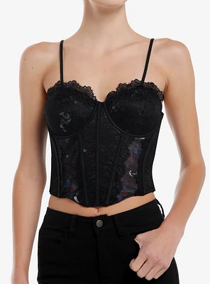 Thorn & Fable Floral Celestial Lace Girls Corset Top