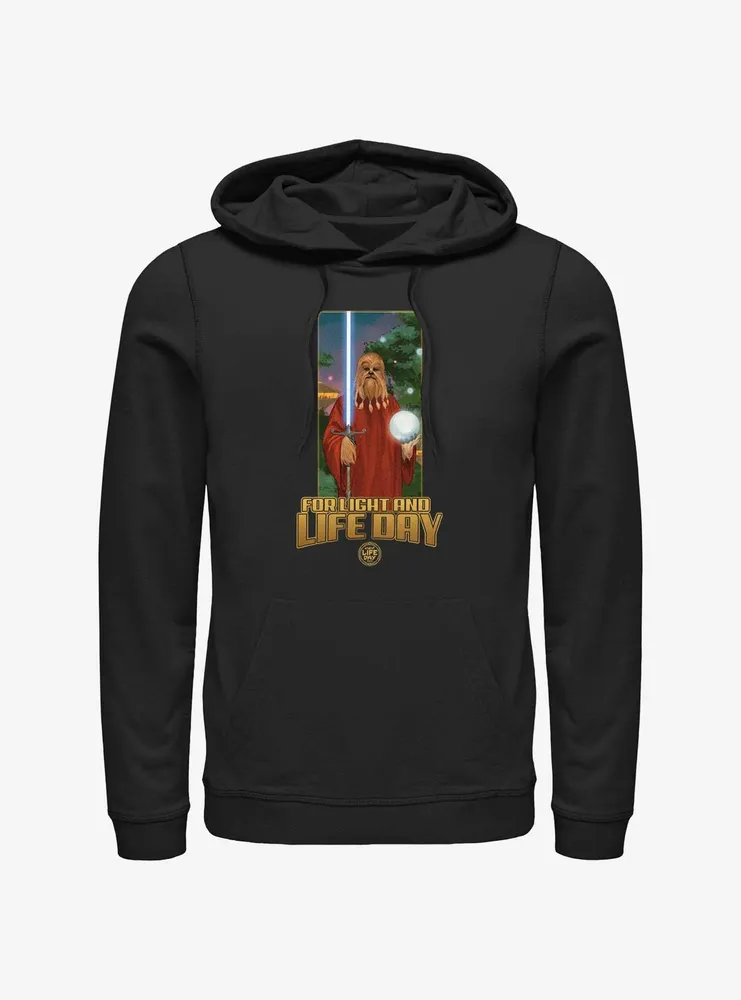 Star Wars Life Day Burryaga Poster Hoodie