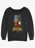 Star Wars Life Day Burryaga Poster Womens Slouchy Sweatshirt