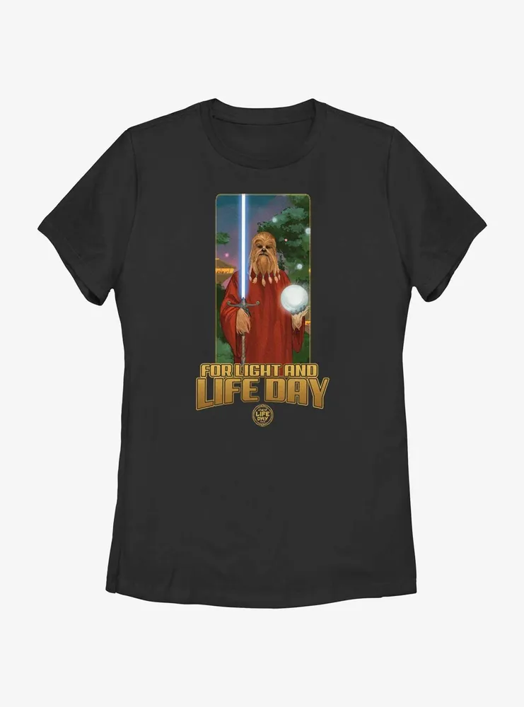 Star Wars Life Day Burryaga Poster Womens T-Shirt