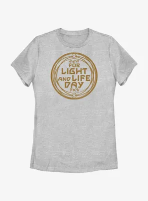 Star Wars For Light And Life Day Badge Womens T-Shirt