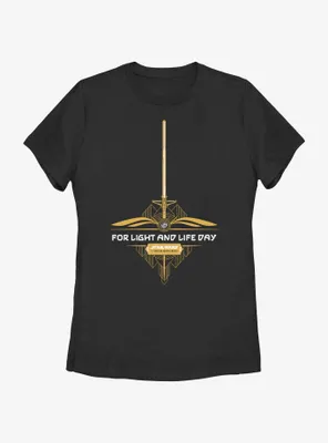 Star Wars Life Day The High Republic Lightsaber Womens T-Shirt