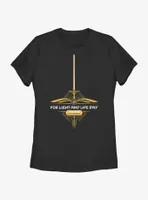 Star Wars Life Day The High Republic Lightsaber Womens T-Shirt