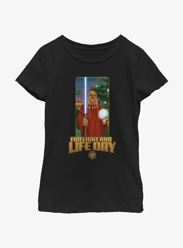 Star Wars Life Day Burryaga Poster Youth Girls T-Shirt