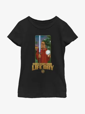 Star Wars Life Day Burryaga Poster Youth Girls T-Shirt