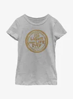 Star Wars For Light And Life Day Badge Youth Girls T-Shirt