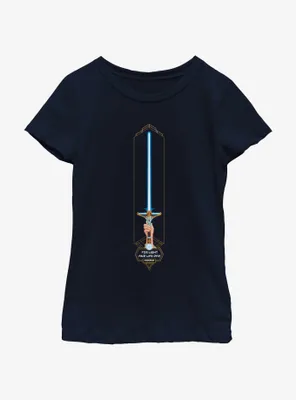 Star Wars Life Day High Republic Lightsaber Youth Girls T-Shirt