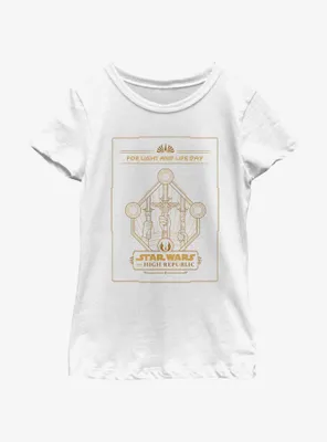 Star Wars Life Day Lightsabers On High Youth Girls T-Shirt