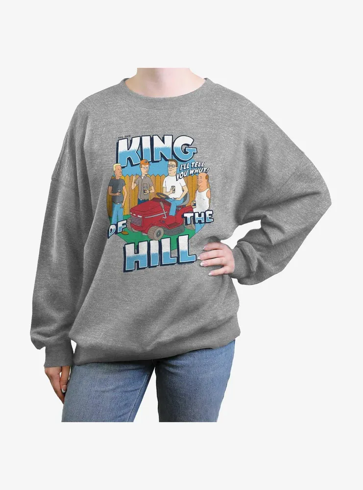 King of the Hill Whut Womens Oversized Sweatshirt