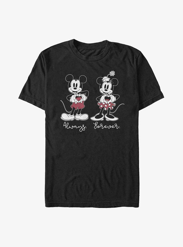 Disney Mickey Mouse & Minnie Always Forever Extra Soft T-Shirt