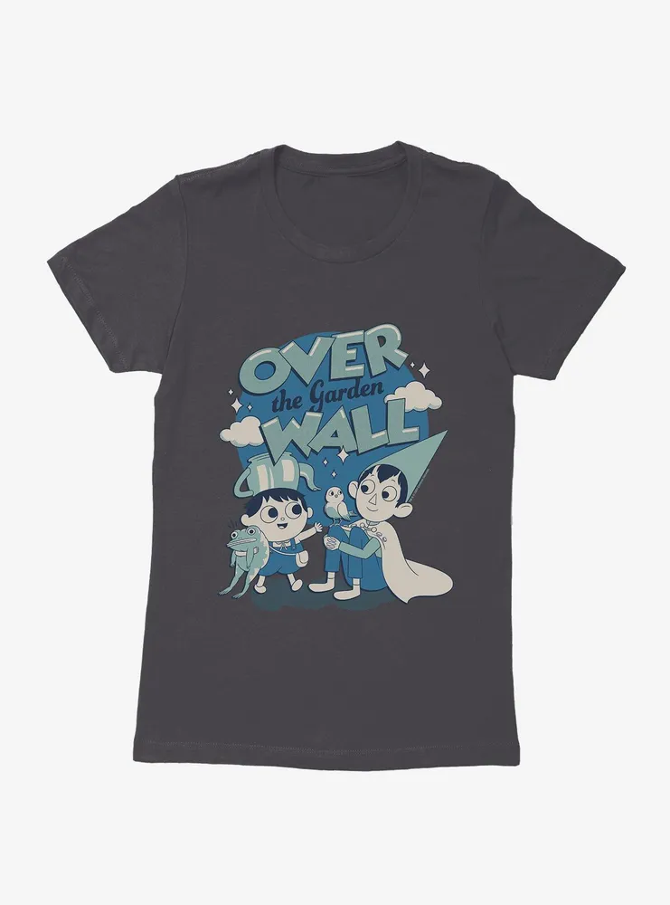 Over The Garden Wall Blue Monochrome Group Womens T-Shirt