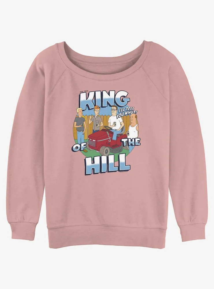 King of the Hill Whut Womens Slouchy Sweatshirt