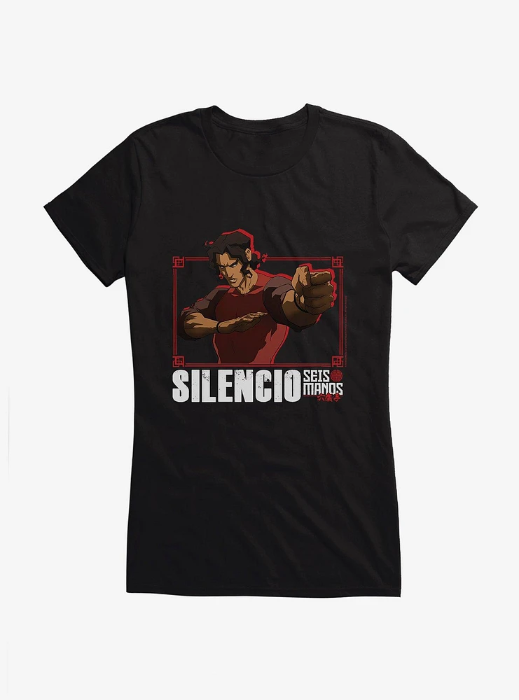 Seis Manos Silencio Portrait Girls T-Shirt