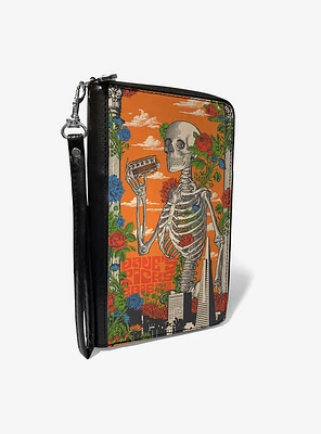 Grateful Dead Dave's Picks Skull and Roses Zip Around Wallet