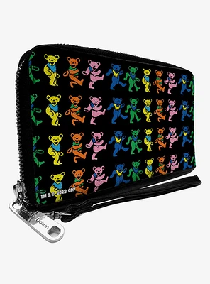 Grateful Dead Dancing Bears Zip Around Wallet