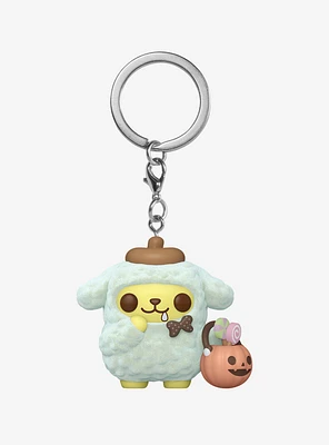 Funko Pocket Pop! Sanrio Pompompurin Halloween Flocked Vinyl Keychain — BoxLunch Exclusive