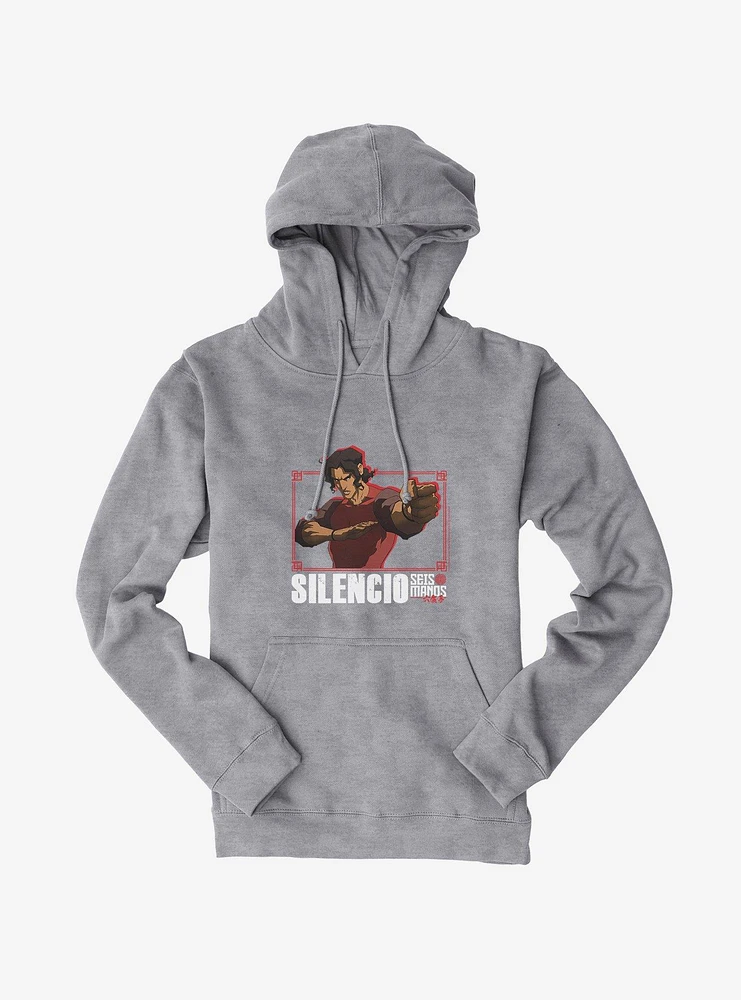 Seis Manos Silencio Portrait Hoodie