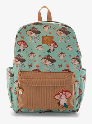 Mushroom Cottagecore Backpack By Fairy Drop Art