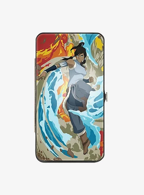 The Legend of Korra Avatar Korra Elements Swirl Hinged Wallet