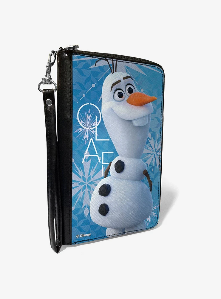 Disney Frozen Olaf Smiling Snowflakes Zip Around Wallet