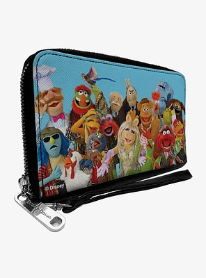 Disney The Muppets Character Group Portrait Zip Around Wallet