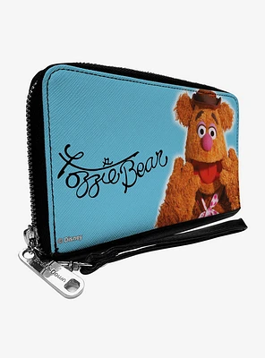 Disney The Muppets Fozzie Bear Portrait Autograph Zip Around Wallet