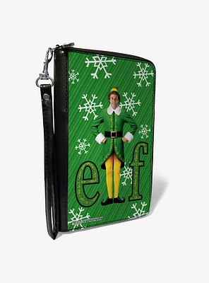Buddy The Elf Logo Snowflakes Zip Around Wallet