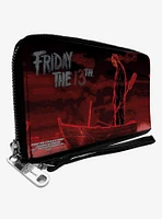 Friday the 13th Jason Boat Scene Zip Around Wallet