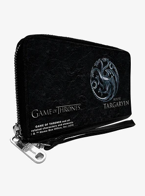 Game of Thrones House Targaryen Dragon Sigil Zip Around Wallet