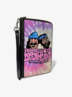 Cheech & Chong Homies In Dreamland Logo Tie Dye Zip Around Wallet