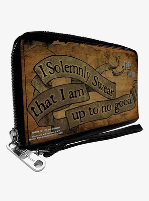 Harry Potter I Solemnly Swear That I Am Up To No Good Zip Around Wallet