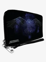 Harry Potter Hedwig Celestial Constellation Zip Around Wallet