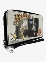Harry Potter and Hedwig Vivid Scene and Icons Zip Around Wallet