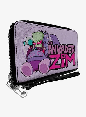 Invader Zim and GIR Voot Cruiser and Title Logo Zip Around Wallet