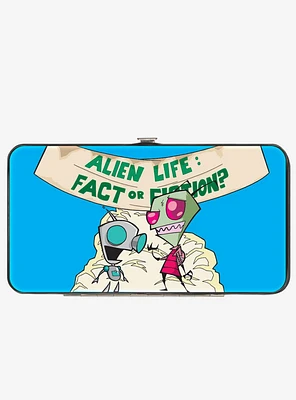Invader Zim and GIR Alien Life Pose With Aliens Hinged Wallet