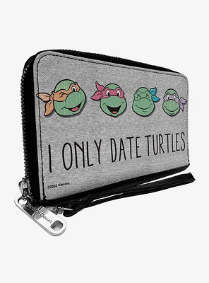 Teenage Mutant Ninja Turtles I Only Date Turtles Zip Around Wallet