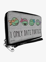 Teenage Mutant Ninja Turtles I Only Date Turtles Zip Around Wallet