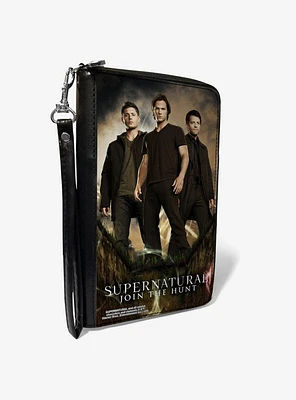 Supernatural Dean Sam & Castiel Join The Hunt Zip Around Wallet